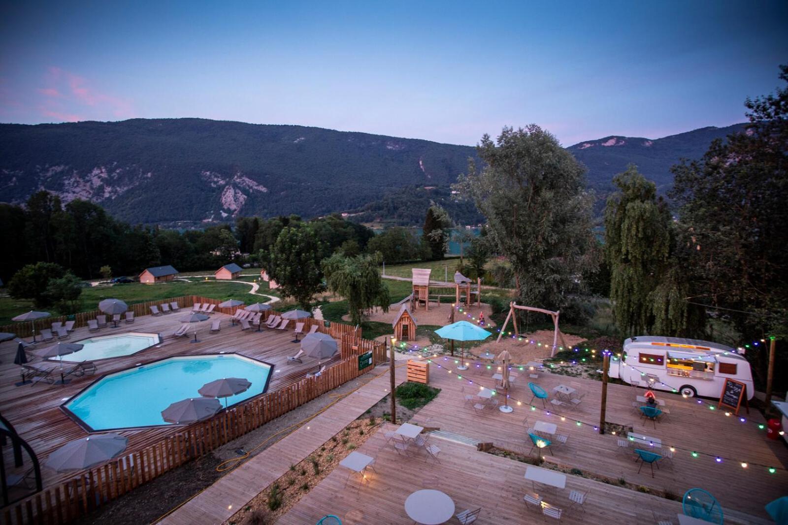 Huttopia Lac D'Aiguebelette Saint-Alban-de-Montbel Bagian luar foto